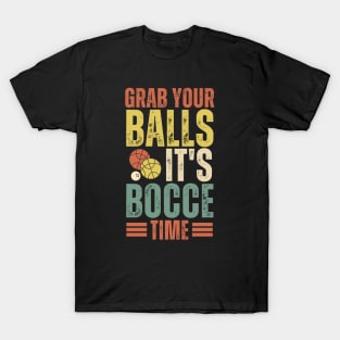 vintage bocce ball time dad T-Shirt